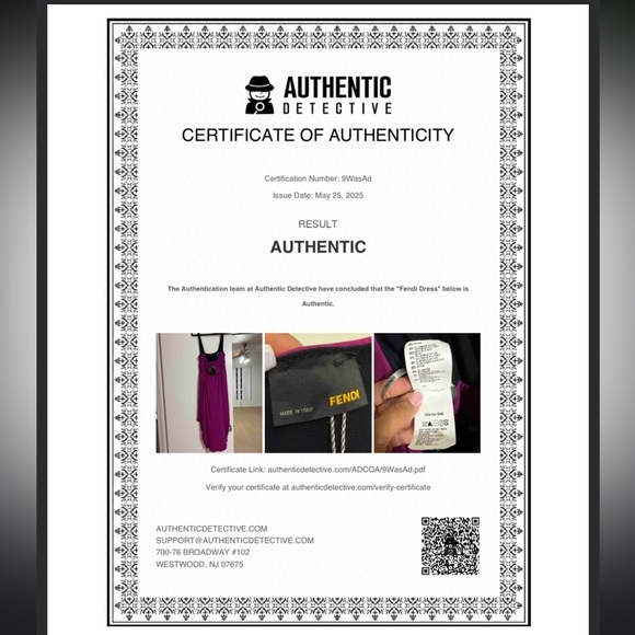 NWT Fendi Square Neck Dress Size US 6 - Picture 11 of 12